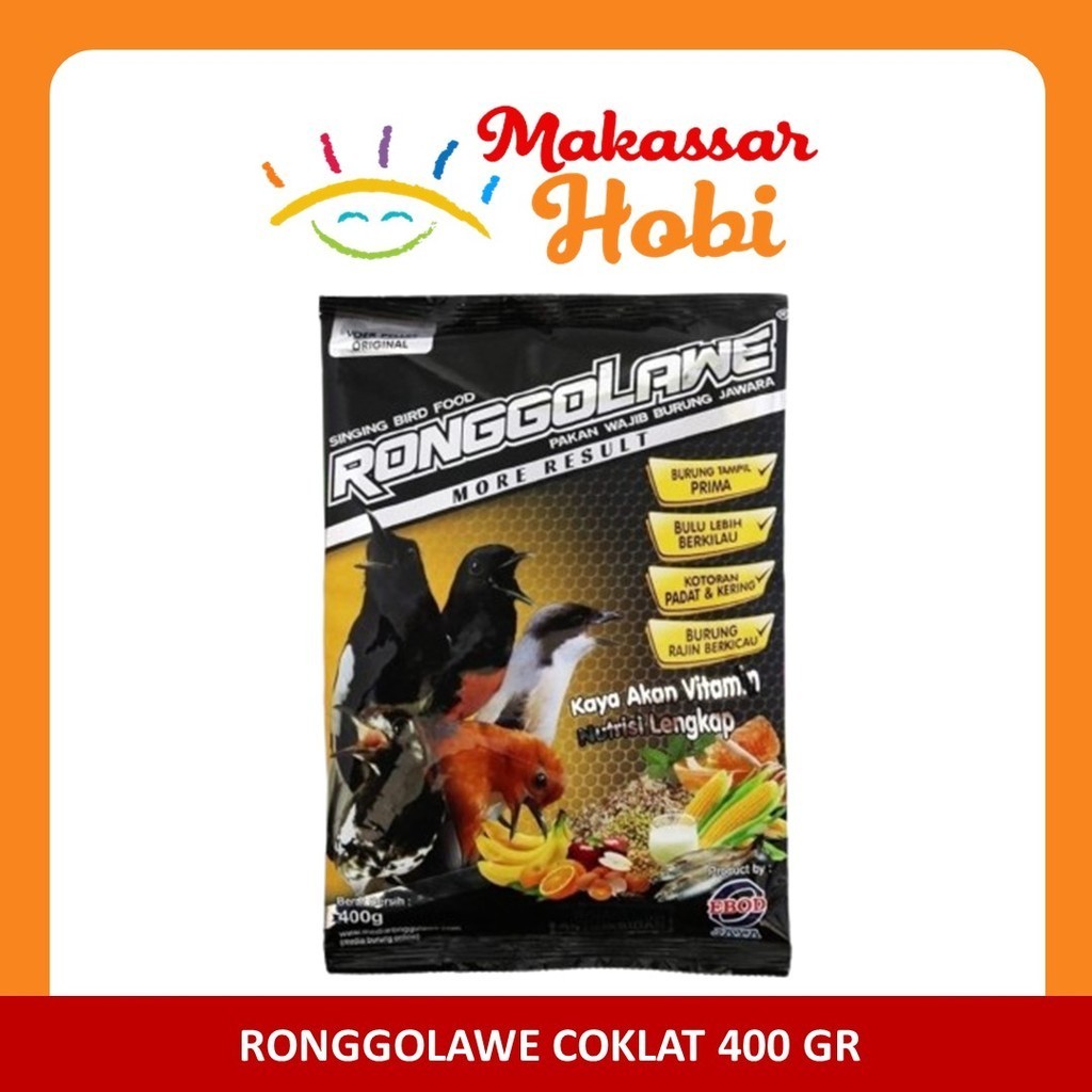 Ronggolawe Voer Pelet Kuning Coklat Pakan Makanan Burung Murai Kacer