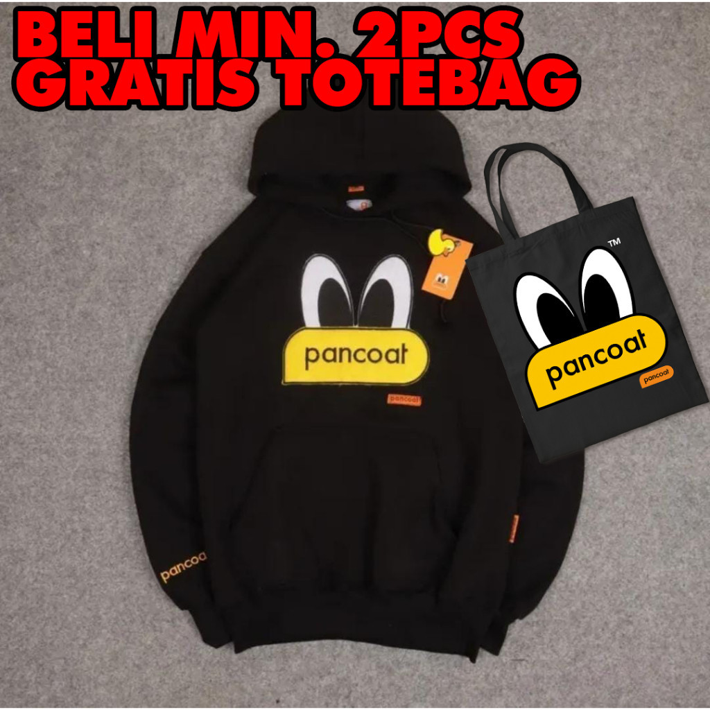 HOODIE PANCOAT GRATIS TOTE BAG PREMIUM KATUN HOODIE