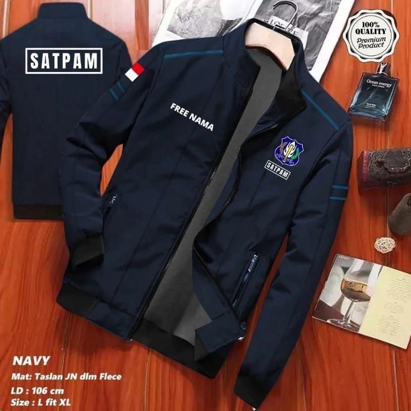 JAKET SECURITY SATPAM KEREN FREE NAMA MODEL TERBARU 2022