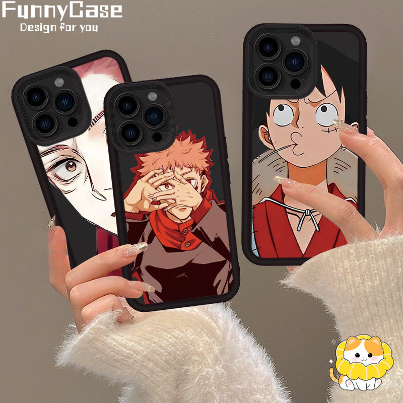 Funny Untuk Infinix Smart 8 7 6 5 Hot 30i 30 Play Note 30 Note12 G96 Tecno Spark 20 20C 10 10C Go 2023 2024 Hot 20 11 10 9 Play Simple Anime Cartoon Luffy Case Soft Silicon Cover