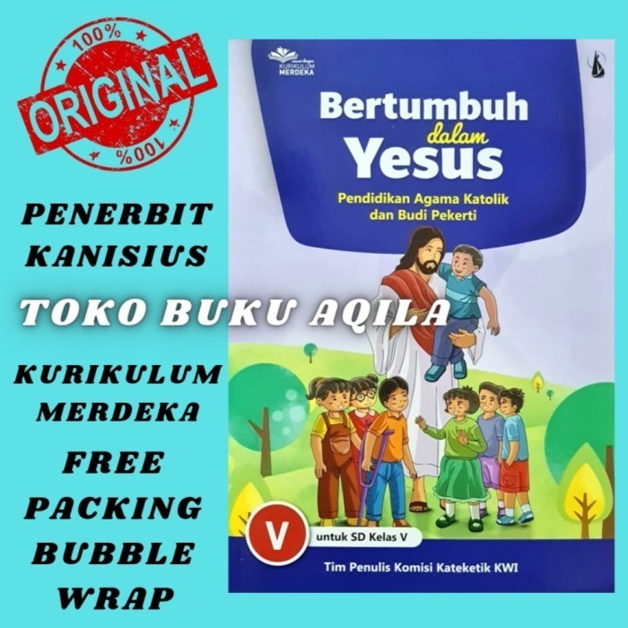 Terlaris ✨ -Buku Agama Katolik Kelas 1 2 3 4 5 6 SD Kurikulum Merdeka Kanisius ORI - KELAS 6 SD