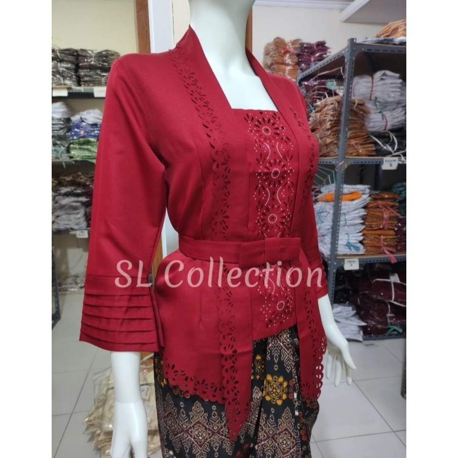 

promo ✨ -Kebaya modern merah / Atasan kebaya merah / Kebaya kutu baru merah - XXL
