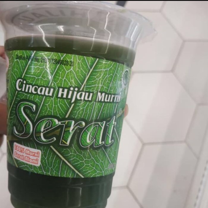 

Serat cincau hijau murni alami 300gr