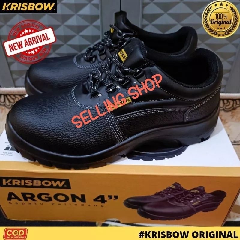 Sepatu Safety Krisbow ARGON  4"  || Safety Shoes Krisbow ARGON 4"  ORIGINAL 100% Pembuatan Tahun 2023