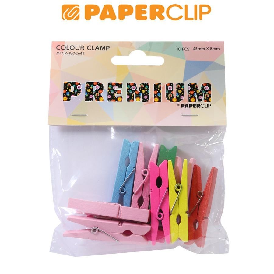 

PENJEPIT KAYU / CLIP WOOD WDC649 10P COLOUR CLAMP