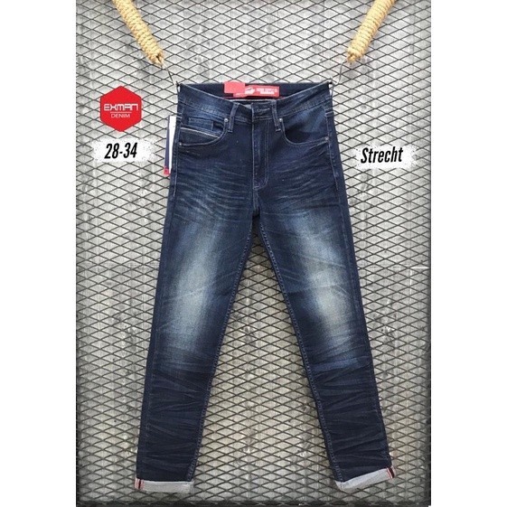 EXMAN//CELANA JEANS SKINNY//CELANA PRIA TERBARU