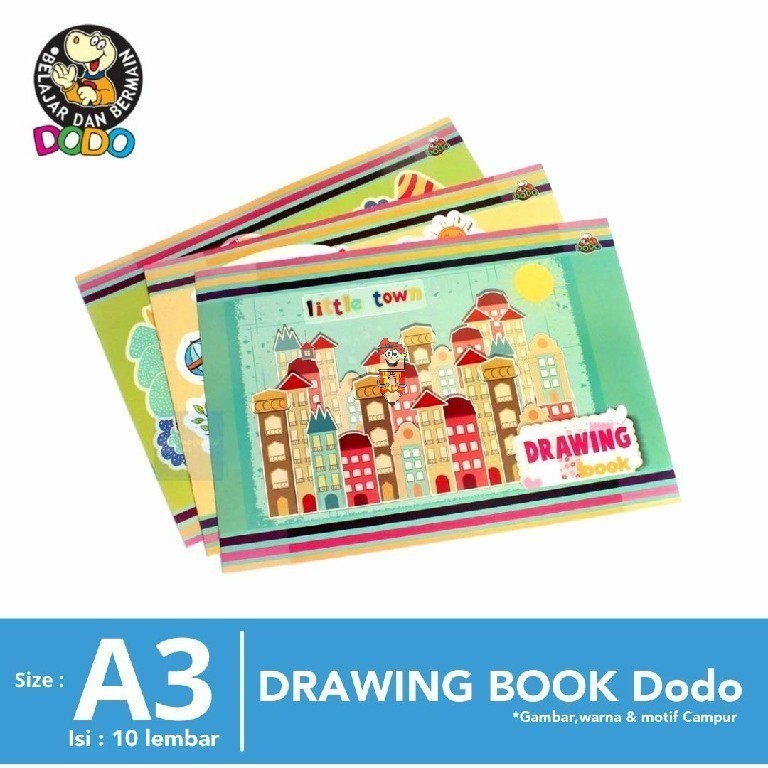 

Buku Gambar Dodo A3(5pcs) || Buku Gambar besar Murah