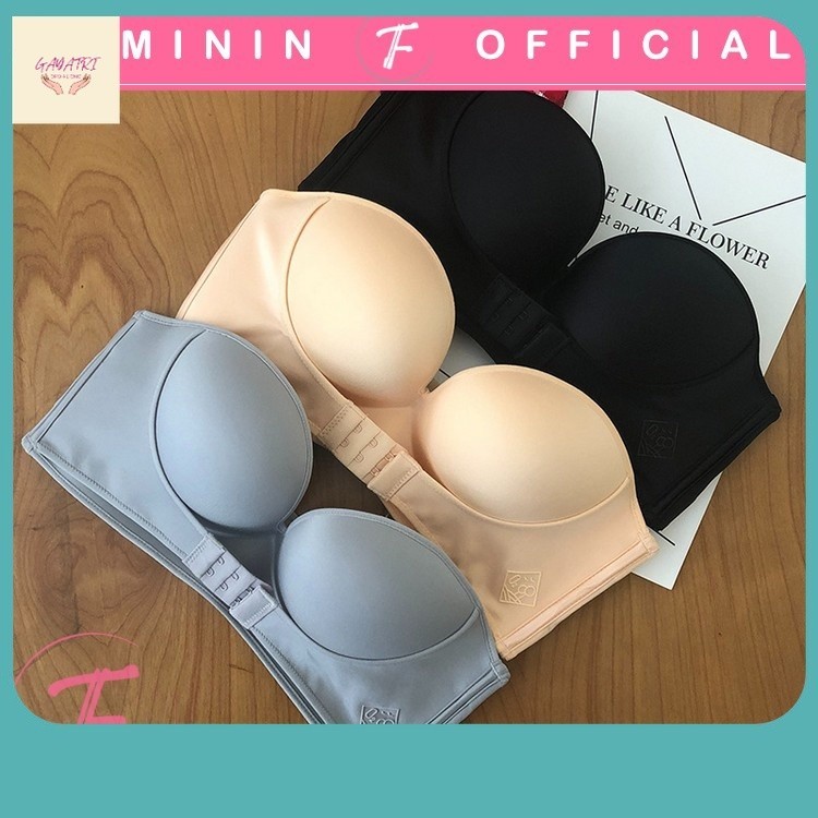 Sleepwear Terkini / Feminin Bralette BH Kemben QQ Bra Wanita  Push Up Tanpa Tali Pakaian Dalam Wanit