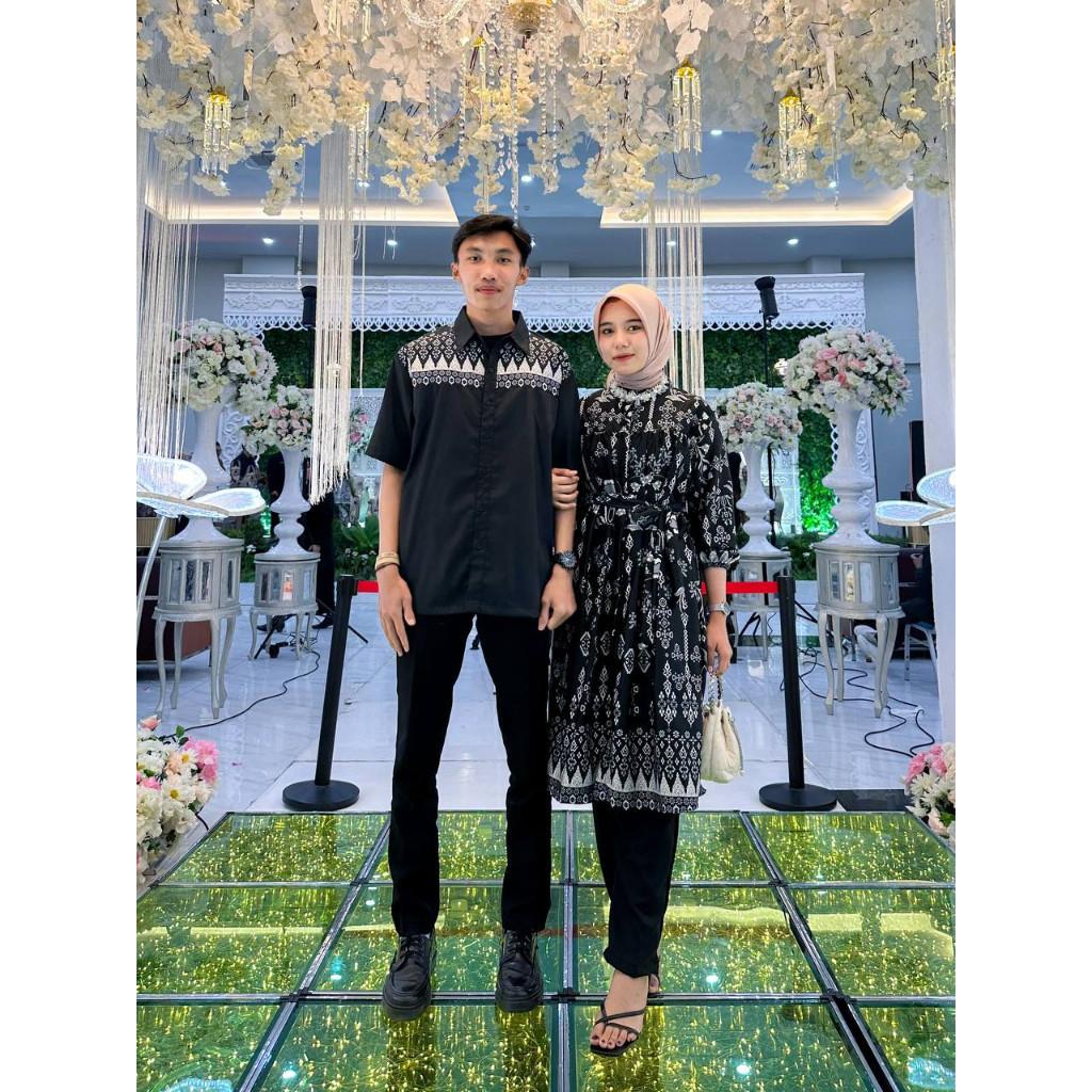BATIK // BACA DESKRIPSI  MEYKA SET DAN TARA KEMEJA ETHNIC BATIK BAJU COUPLE KONDANGAN SIMPLE COUPLE 