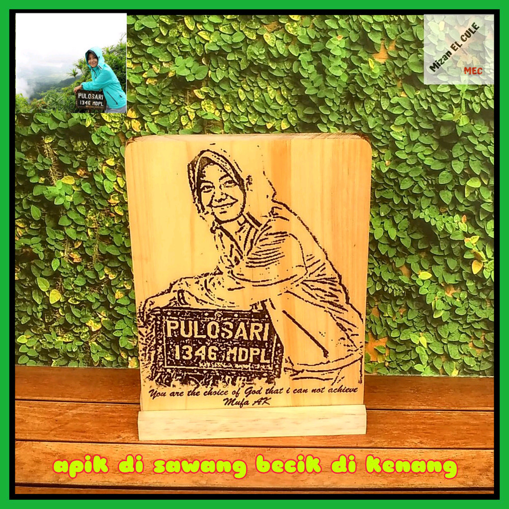 kado ulang tahun unik plakat woodart