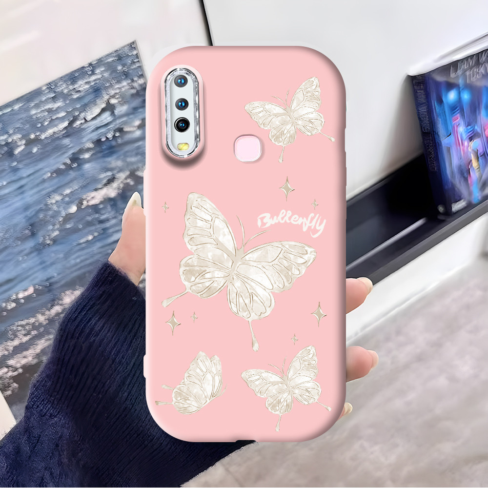 Casing Hp Untuk Vivo Y17 Y15 Y12 Y12I Y11 2019  Pink Blue Black Cassing Soft Phone Case Kesing Tahan
