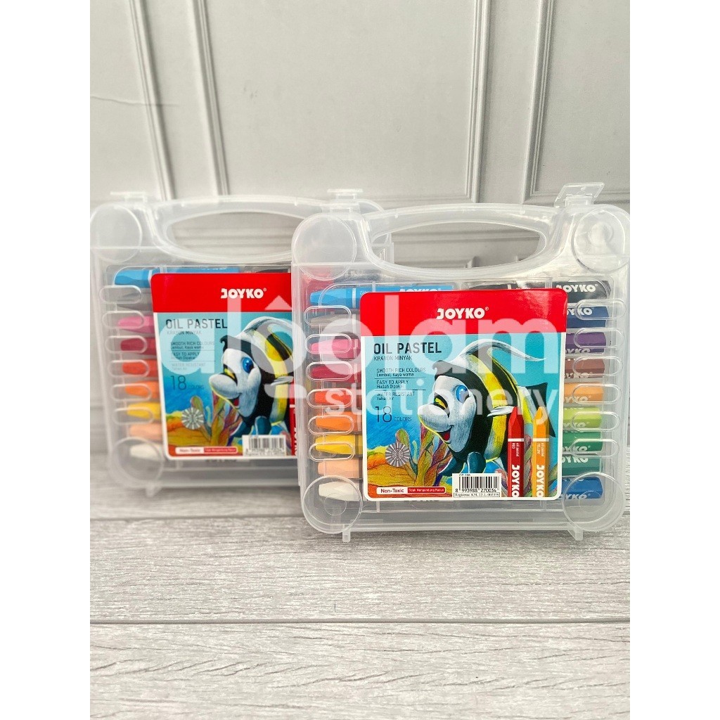 

SATU SET ( 18 WARNA ) Oil Pastel Crayon Joyko / Titi 18 Warna