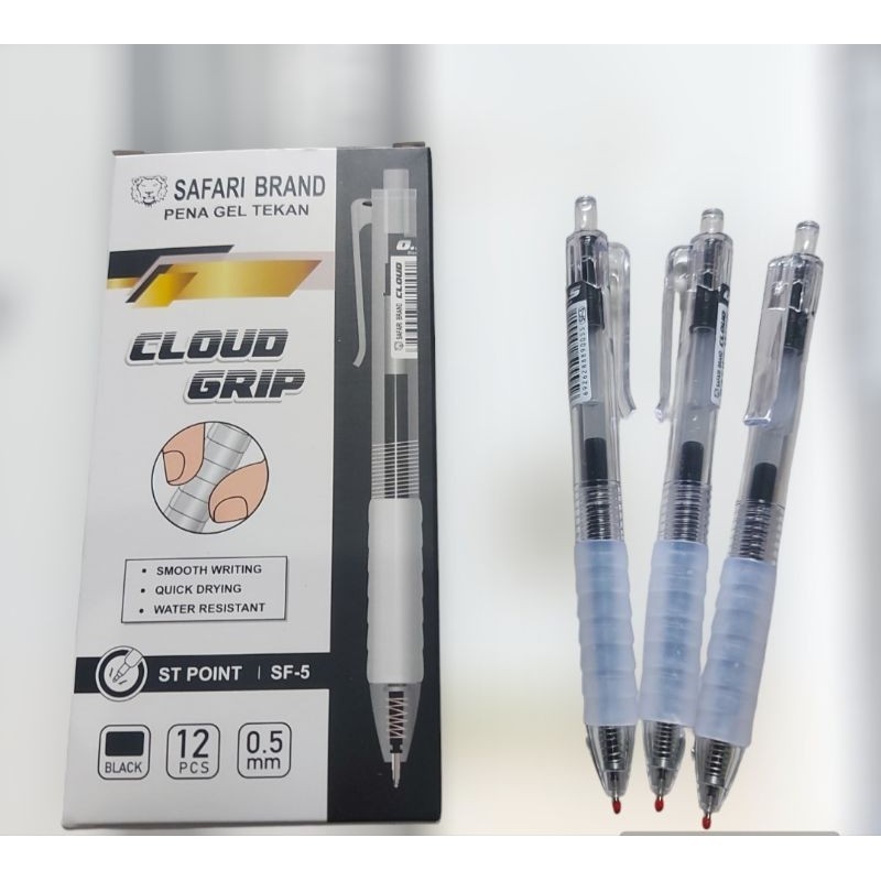 

pulpen Cetekan Gel Cloud Grip (1pcs) || Bolpoin Clik SF-5