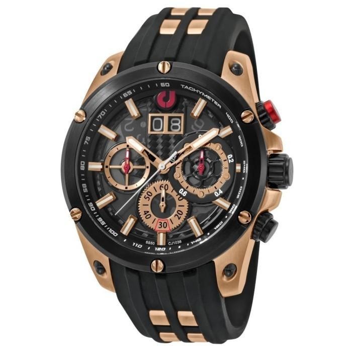 Jam Tangan Charles Jourdan Pria CJ1036 RUBBER  Original Garansi Resmi