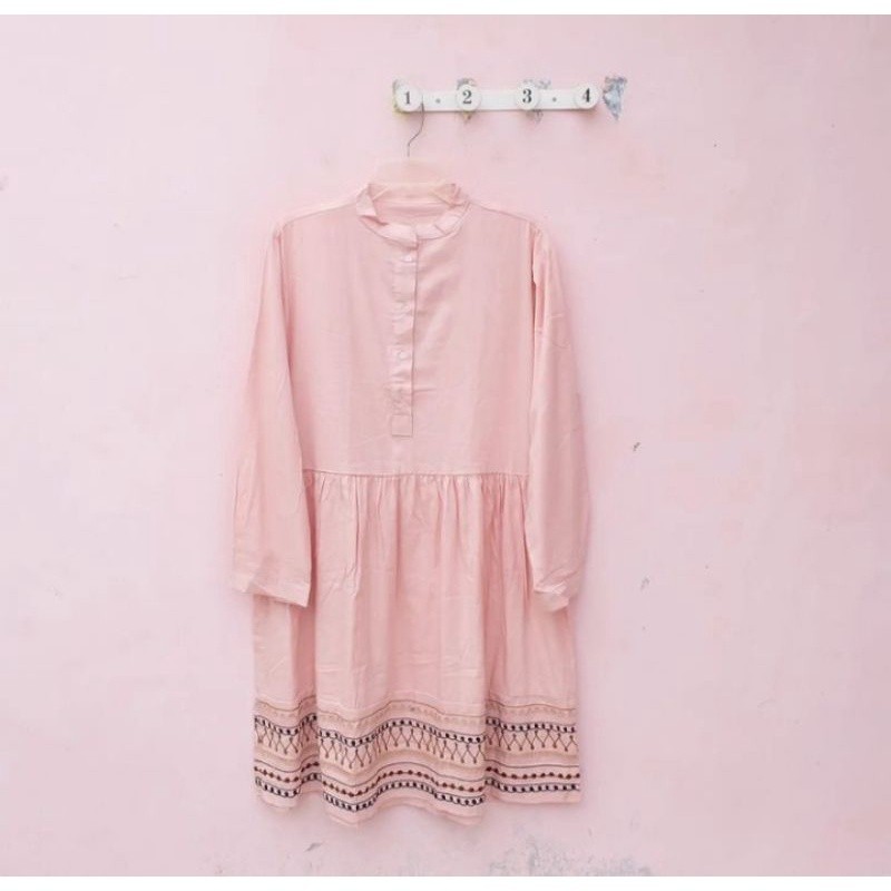 GEHA TUNIK by Naluscd - tunik bordir - tunik polos - tunik Katun - bahan katun/ GAMIS MODEL BARU MUR