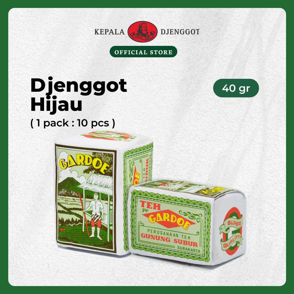 

Kepala Djenggot Gardoe Hijau 40 gr ( 1 pack : 10 pcs ) - Teh Tubruk Seduh