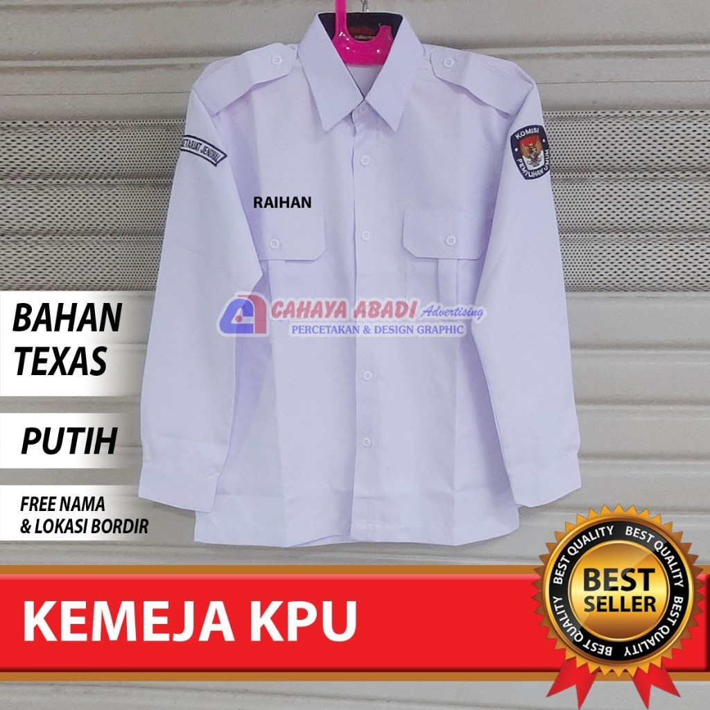 Kemeja KPU Seragam KPU Baju KPU Putih