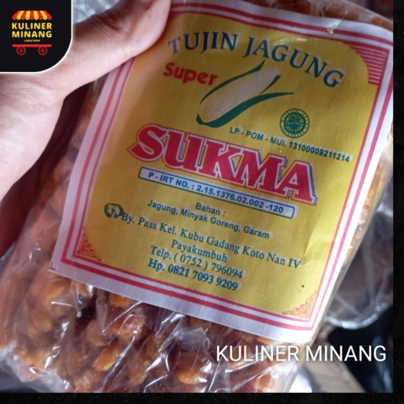 

Kuliner Minang Jagung Goreng SUKMA kemasan kecil kabau 1000g Minang Oleh Oleh Cemilan Makanan Khas Padang Jajanan Snack