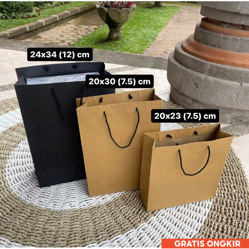 

PAPER BAG | TAS KERTAS Polos untuk PASANGAN BOX
