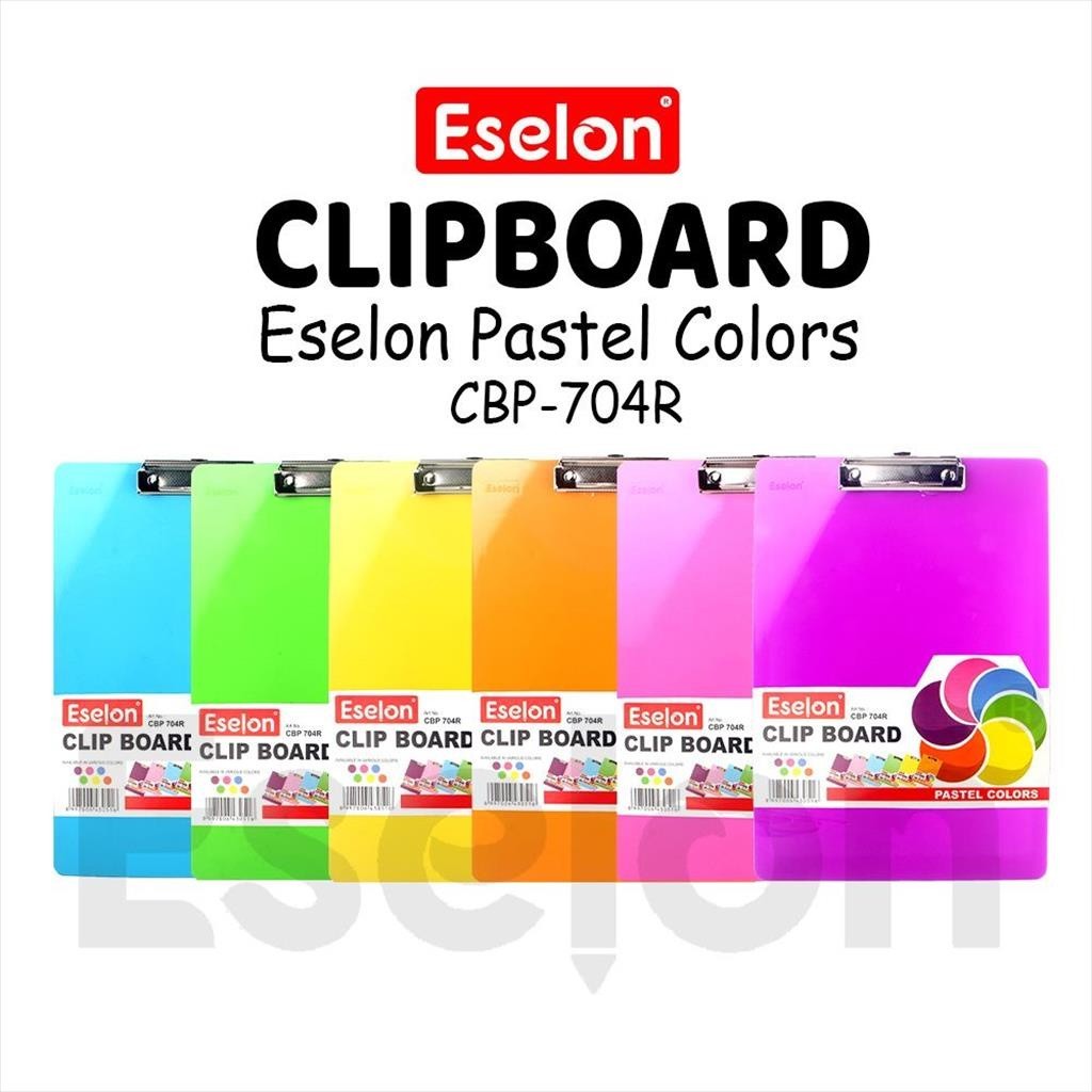 

Clip Board / Papan Jalan Eselon CBP-704R Warna Pastel