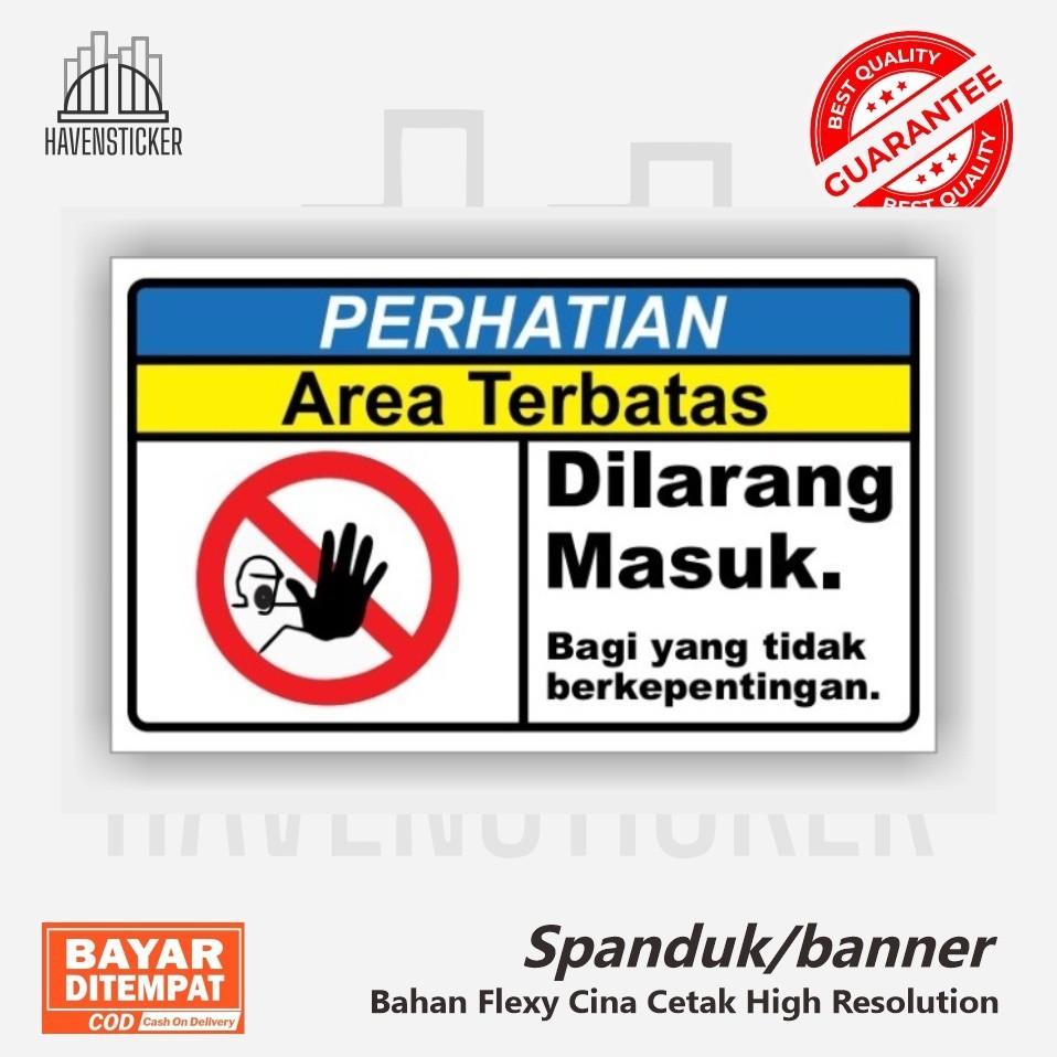 

Spanduk/banner sign area terbatas banner highres