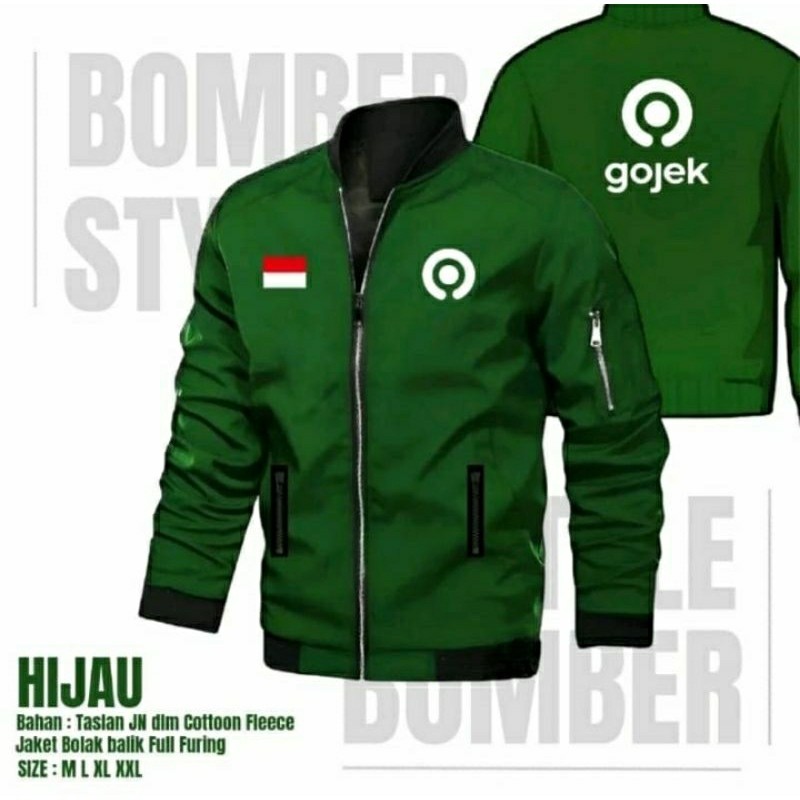 JAKET GOJEK / JAKET BOMBER GOJEK / GO FOOD / GOJEK / JAKET BOMBER TERLARIS / BOMBER GO FOOD / BOMBER