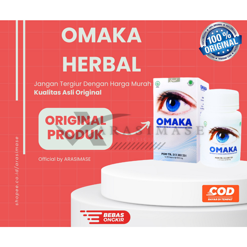 Arasimase OMAKA - Isi 30 Kapsul /Herbal Mata plus Minus /Katarak /Rabun Jauh Terbaru