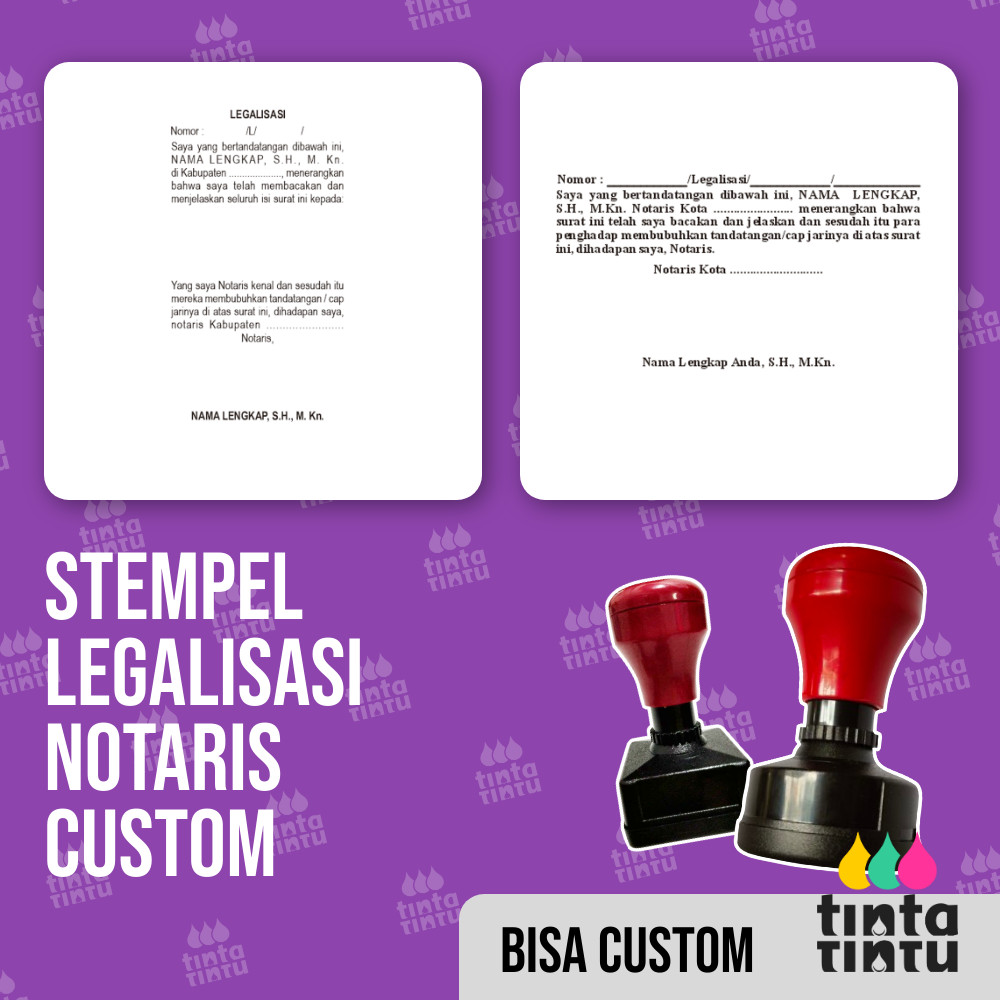 

Stempel Legalisasi Notaris Custom