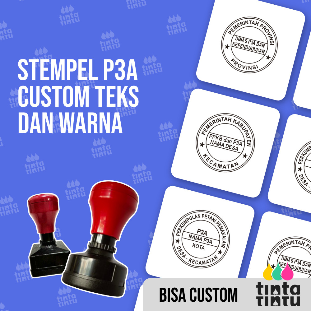 

Stempel P3A Custom Teks dan Warna