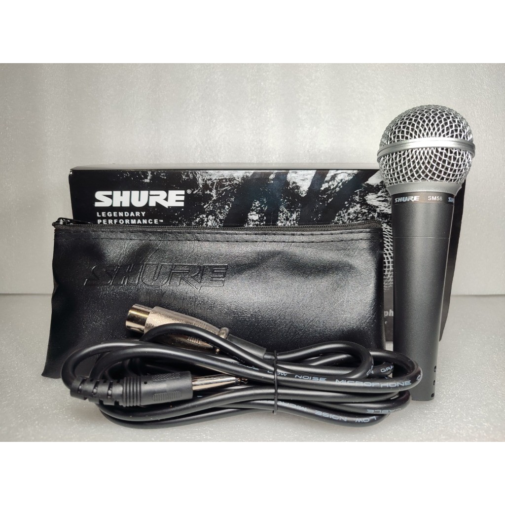 mikrofon mic mikrofon kabel shure sm-58 semi original