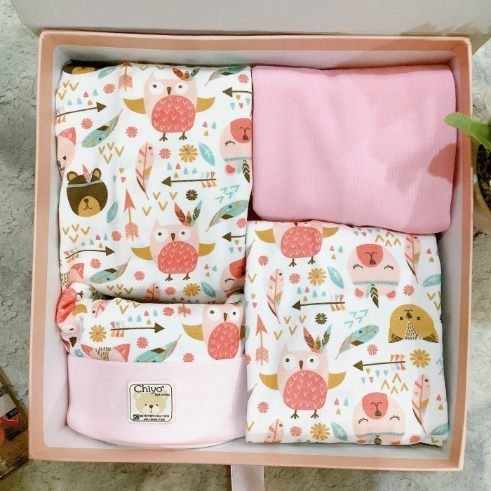 

(NEW) -Hampers newborn bayi perempuan boy chiyo limited edition premium 9 pcs