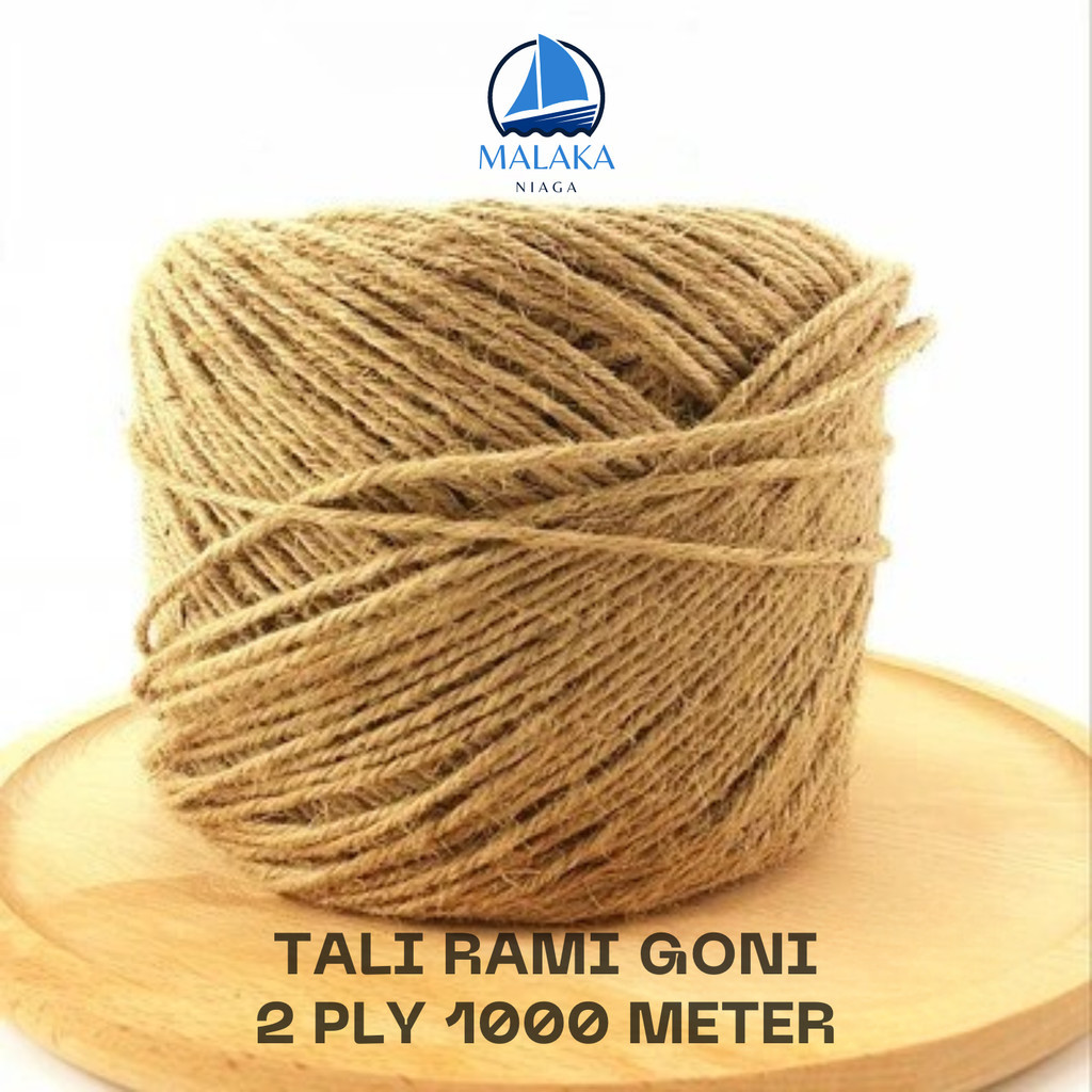 

Tali Rami Roll / Tali Goni Gulungan 2-3 PLY ±500 dan ±1000 Meter / Tali Undangan / Tali Hampers / Tali Souvenir / Tali Dekorasi Hiasan Kerajinan / Tali DIY Rustik / Tali Aesthetic / Tali Foto Polaroid / Tali Rami Tugas Sekolah Lomba Kerajinan Agustusan