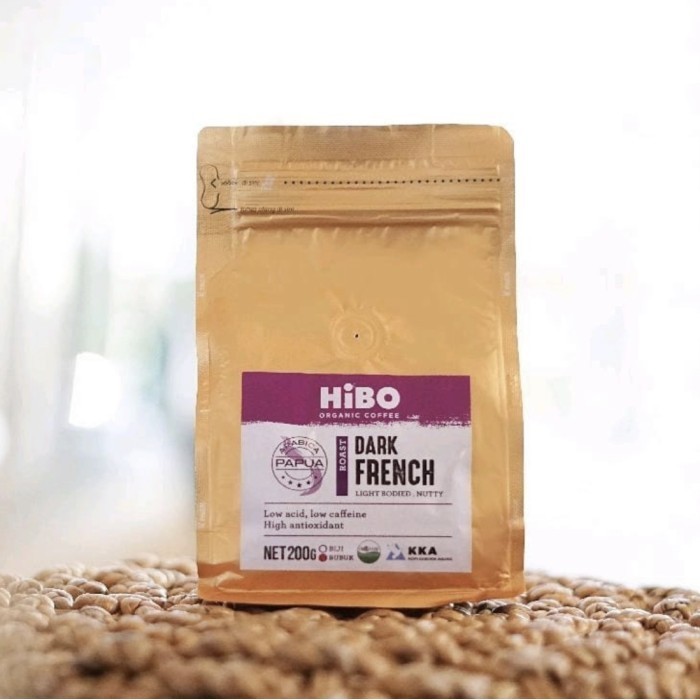 

New Promo Best Kopi Organik Kopi HIBO Dark French Bubuk 200 Gram