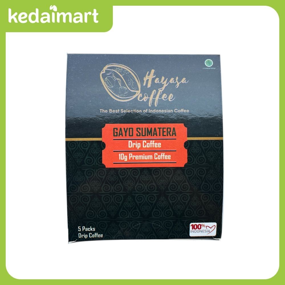 

Hayasa Drip Box Gayo Arabika Isi 5 Bag