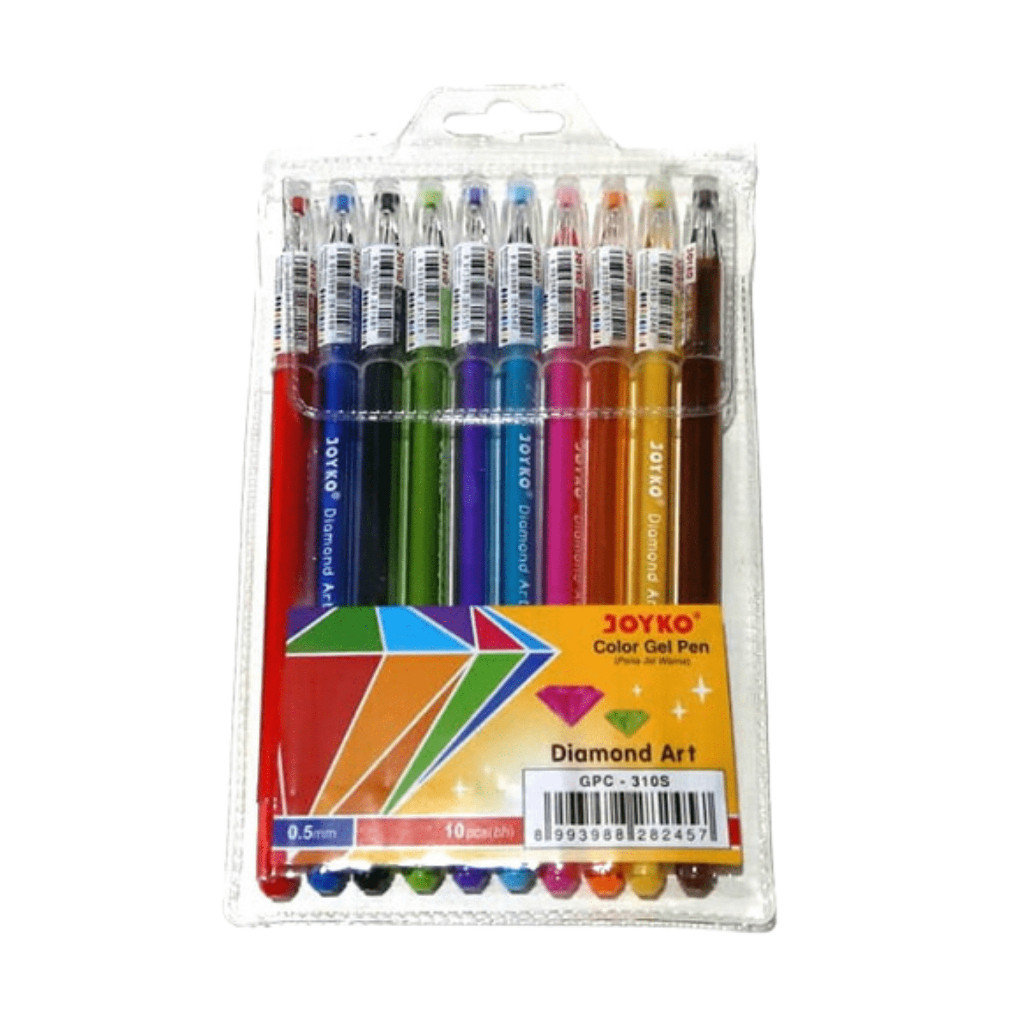 

Bulpen Color Gel Metalik / Gel Gliter Joyko 10 Warna GPC-310S
