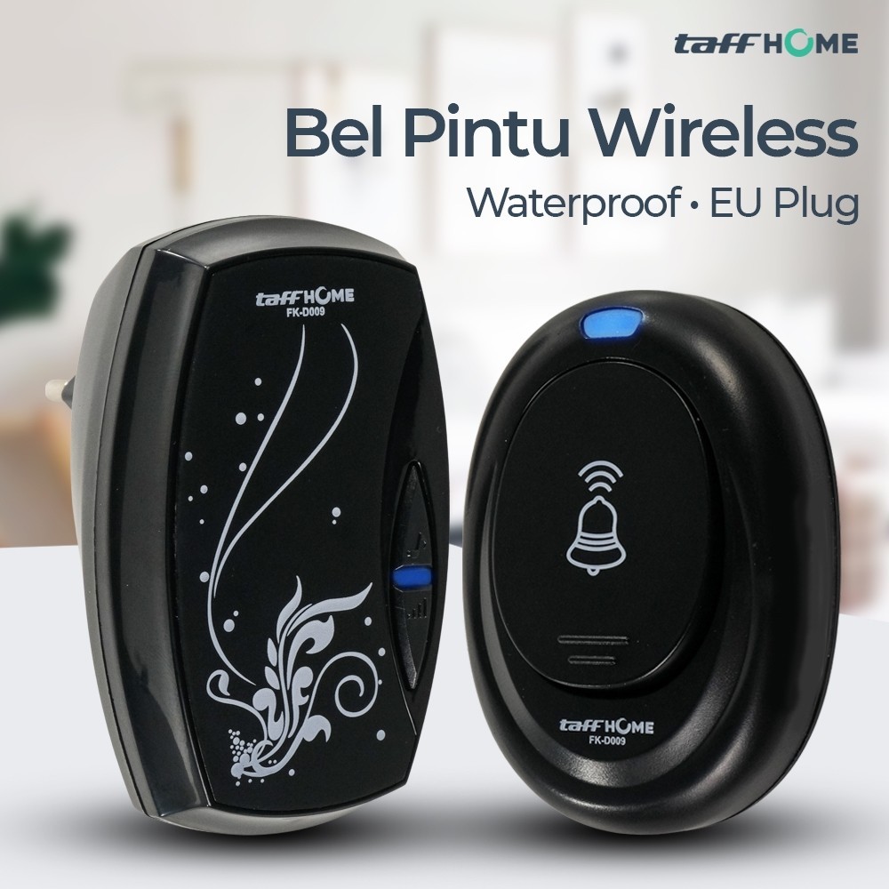 Taffware Bel Pintu Wireless Waterproof dengan EU Plug - FK-D009