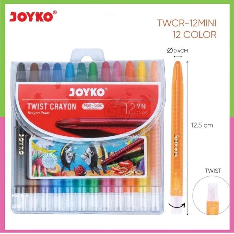 

KRAYON PUTAR TWIST CRAYON JOYKO 12 COLOR