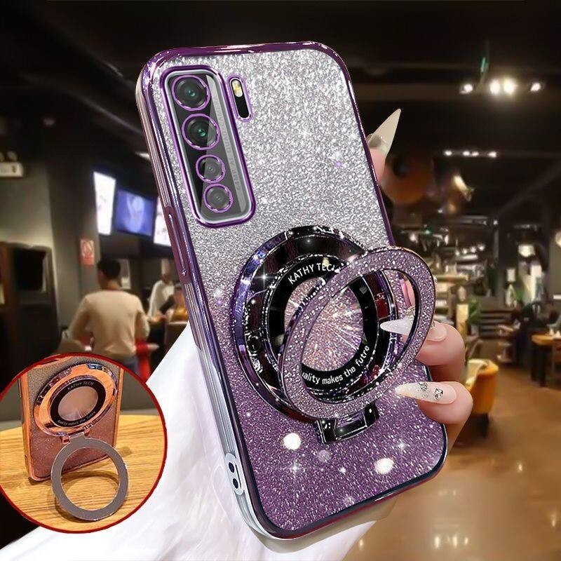 Casing HP  Huawei Nova 7 13 PRo / Nova 7 SE / Nova 7i Penutup Belakang dengan Dudukan Mewah Mengkila