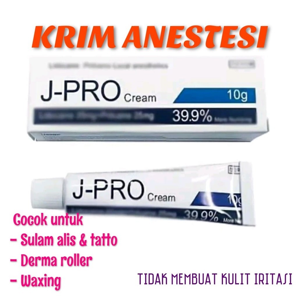 JPRO Cream Anastesi Lidocain Anestesi J-PRO Sulam Alis Bibir Tattoo Dermapen Untuk Kebal Mati Rasa