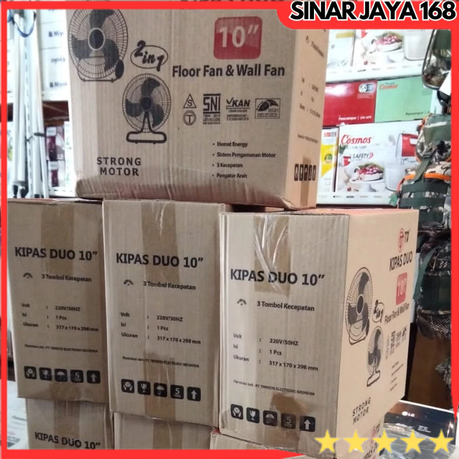 KIPAS ANGIN TORNADO FLOOR & WALL FAN TD 10 INCH