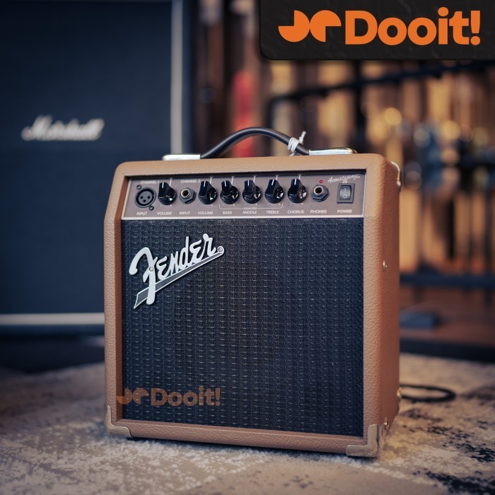 Fender Acoustasonic 15 Acoustic Guitar Amplifier Ampli Gitar Akustik