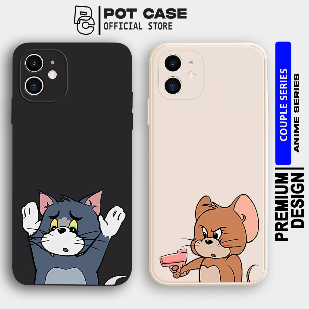Case Oppo A5S A57 A16 A17 A12 A3S RENO 5 6 7 PO425 Couple Jedor Softcase HP Bergambar Anime Terbaru