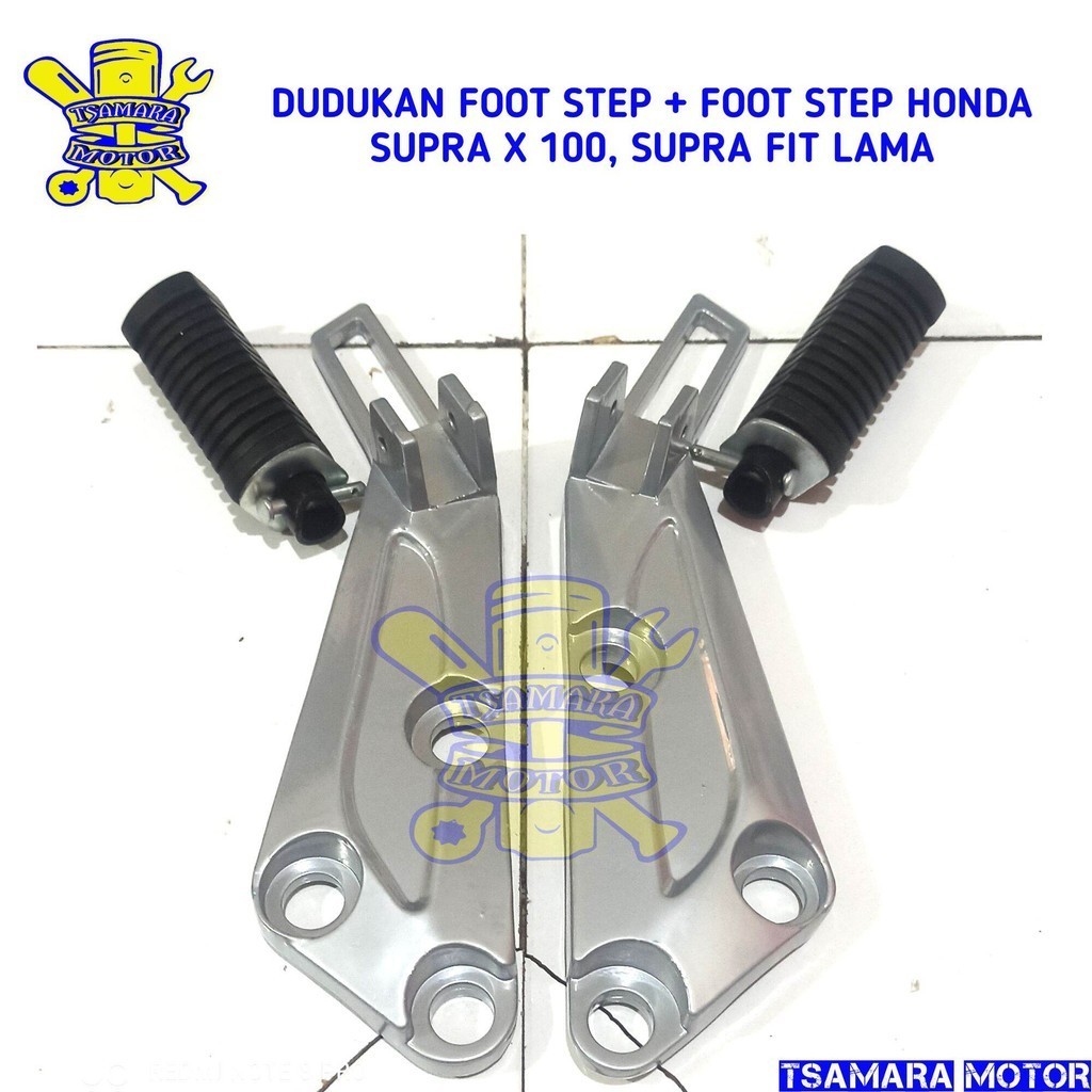 DUDUKAN STEP BATMAN + FOOT STEP BELAKANG HONDA SUPRA X LAMA, SUPRA FIT LAMA BUKAN ORIGINAL