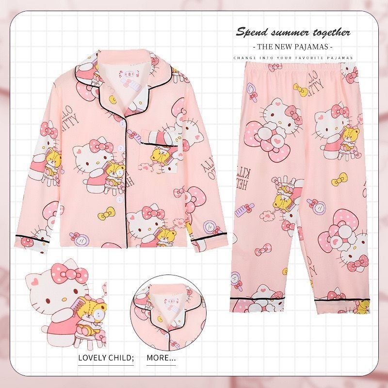 ✨COD✨ -Piyama baju tidur anak perempuan / baju tidur sanrio / baju tidur hellokitty / baju tidur cin