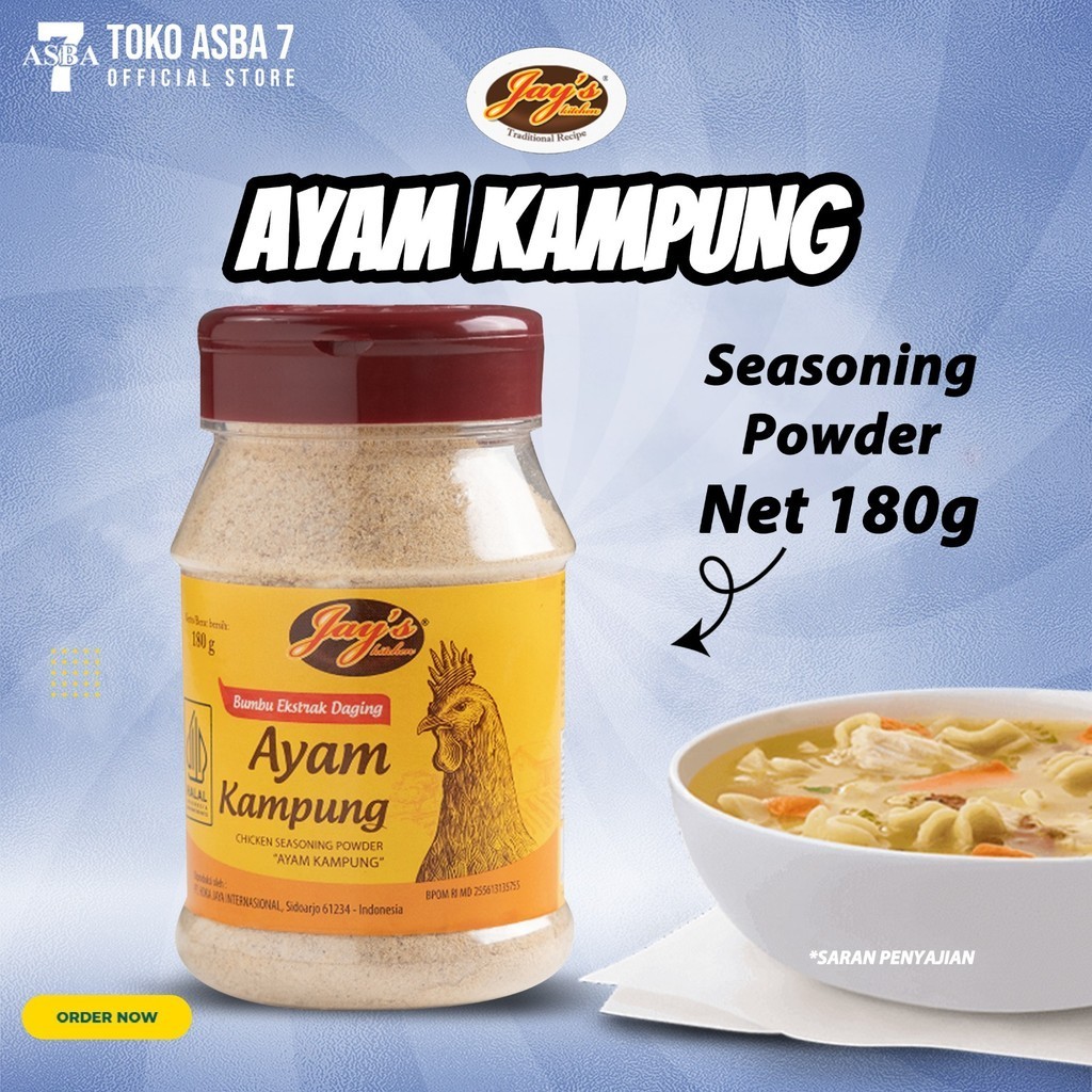 

JAYS CHICKEN SEASONING POWDER AYAM KAMPUNG 180G