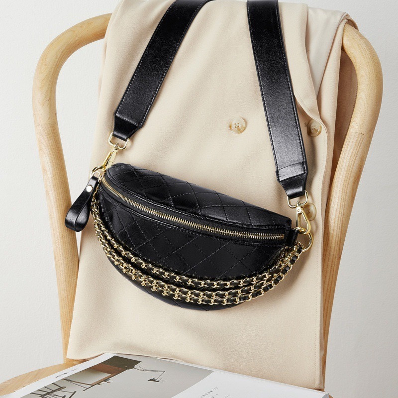 Tas Tali Rantai / Tas Dada Waistbag Tas Wanita Selempang Korea Import High Quality / Tas Wanita Kuli