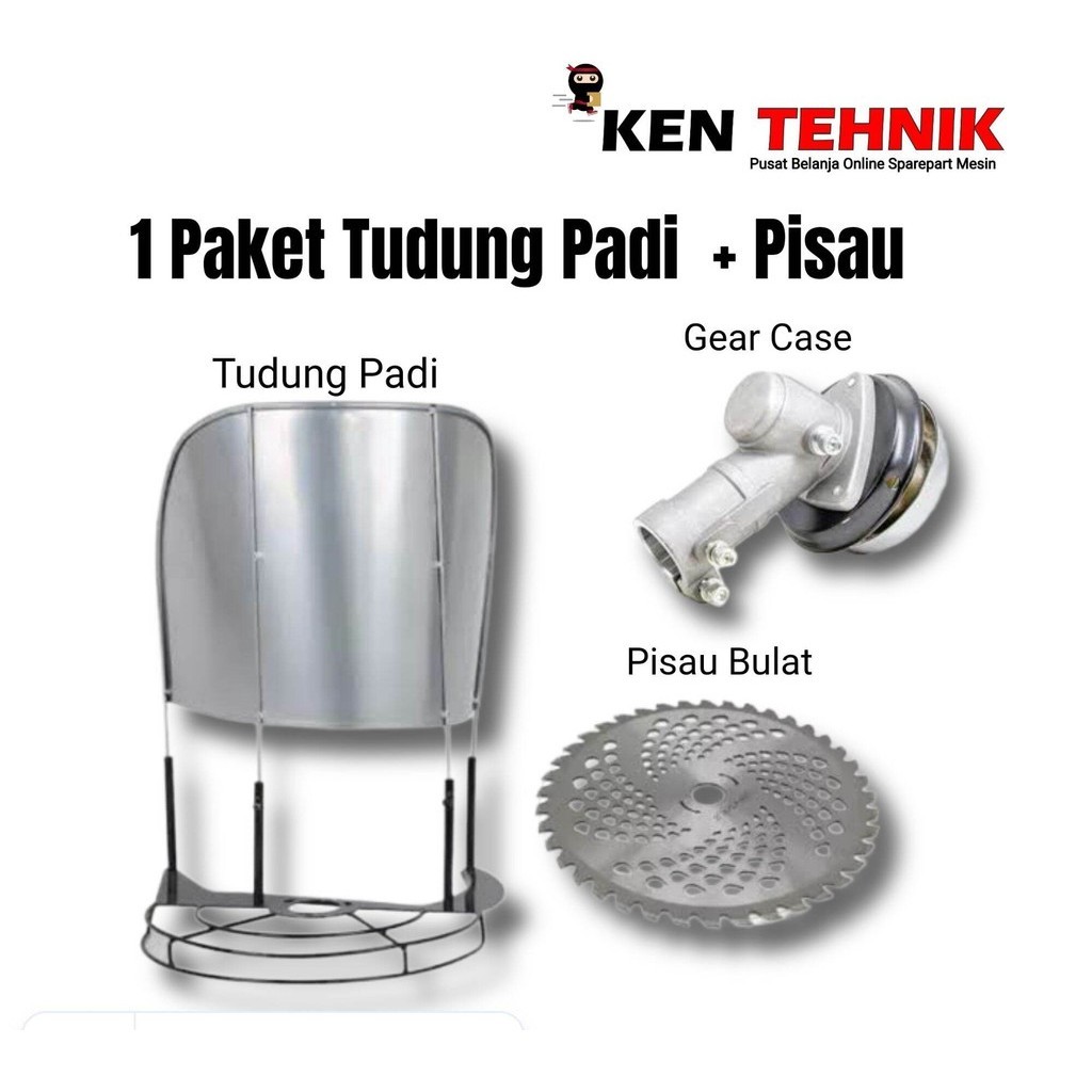 Tudung Alat Potong padi Mesin Rumput 1 Set