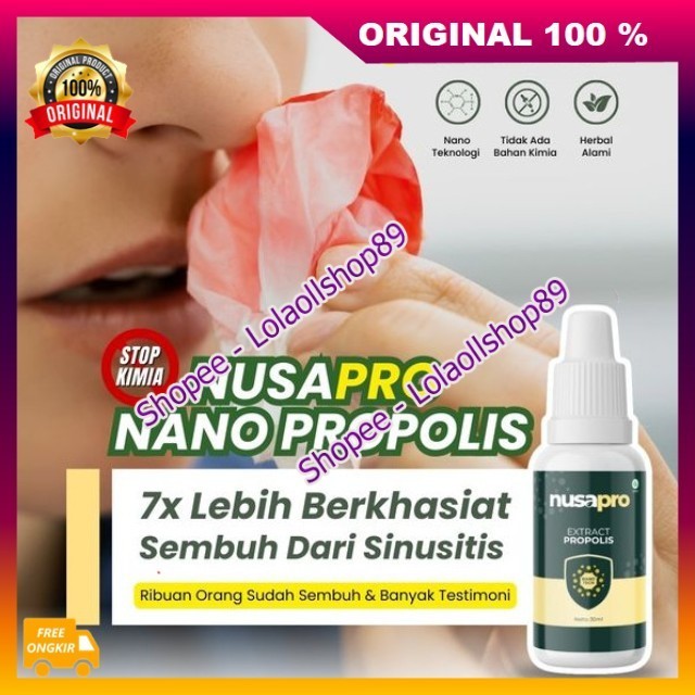 Nusapro 100% ORIGINAL Nano Booster Propolis Obat Herbal Sinusitis Paling Ampuh Atasi Polip Hidung Pi