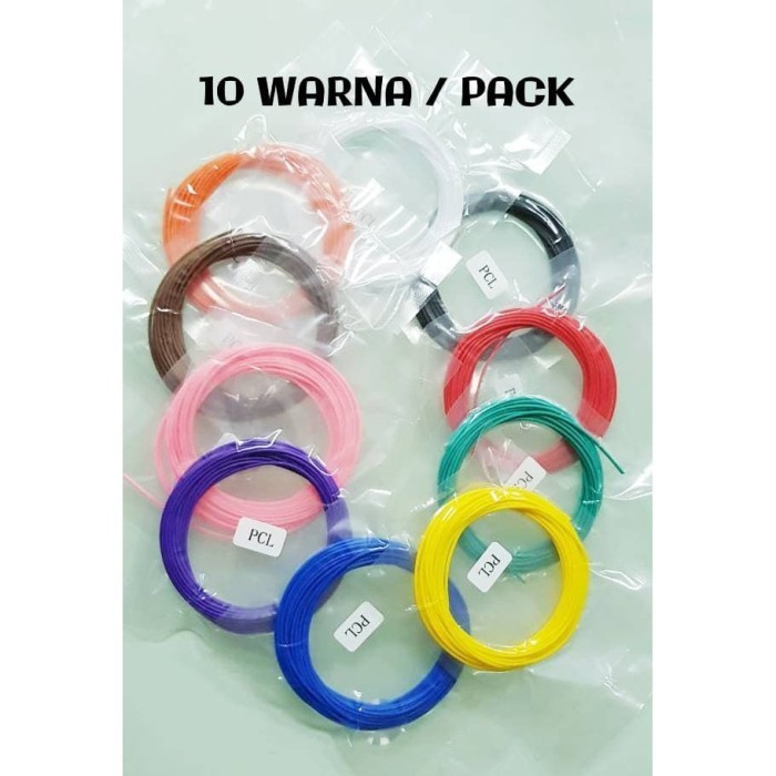 

Best Seller-Promo Tinta Refill Filament Filamen PCL 3D Pen 3D Aneka warna