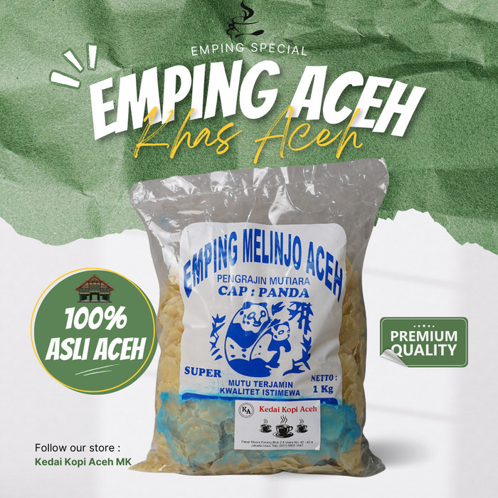 

Emping Melinjo Aceh Mentah Cap Panda 1 kg (Kualitas Bagus)